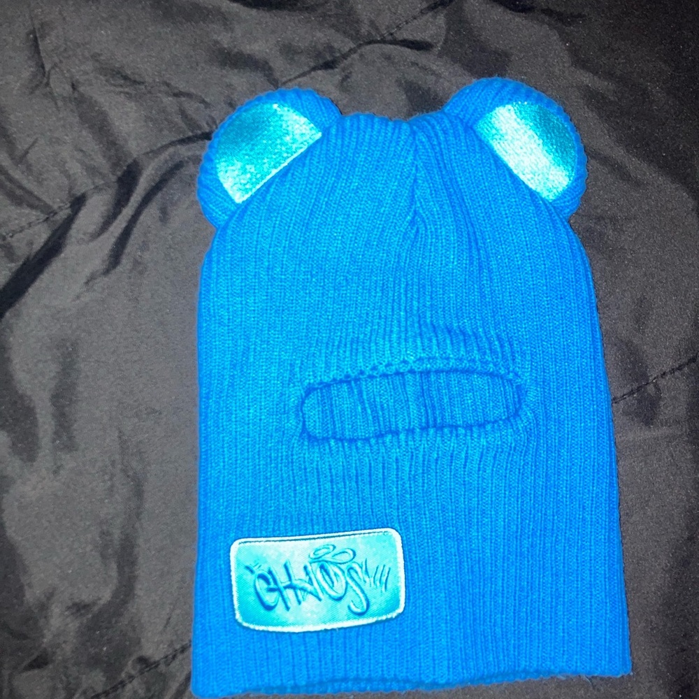 blue custom ski mask